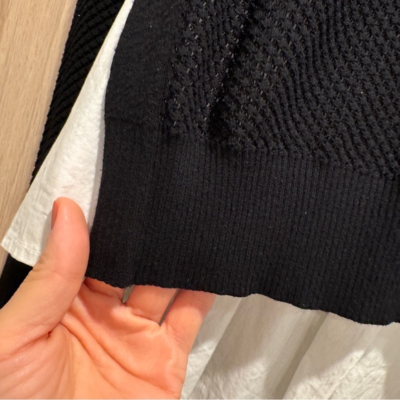 Veronica Beard Mixed Media Knit Sweater - L - Picture 7 of 10